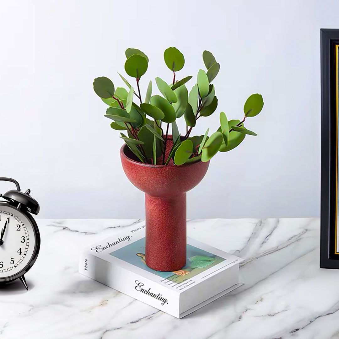 SOGA 15x19.5cm Ornament Minimalist Nordic Versatile Ceramic Vase Modern Luxury Decorative for Home Decor
