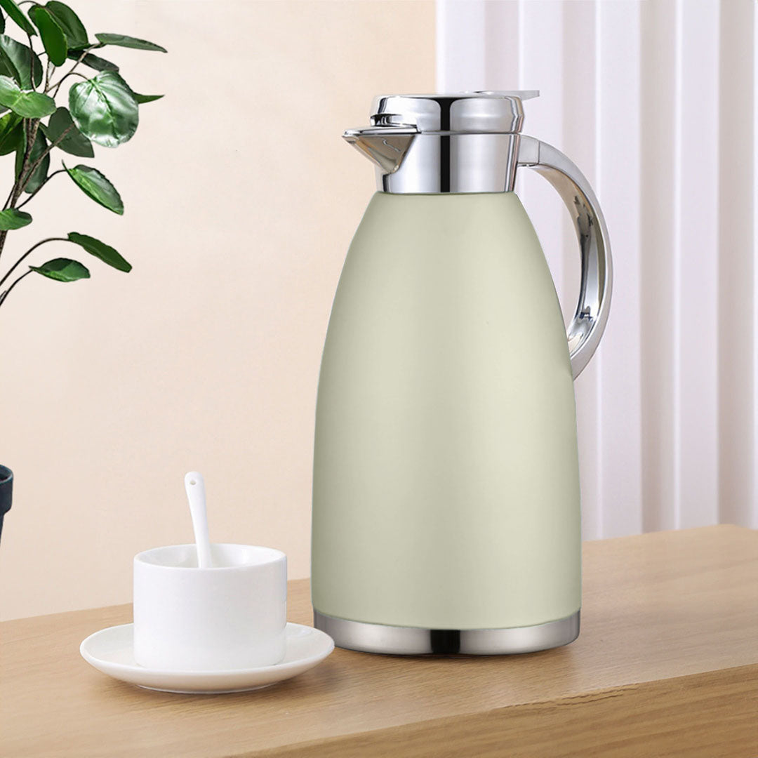 Soga 1.8L GoldColor 3-Layer Vacuum Insulated Stainless Steel Flask Ideal for Home and Office