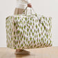 SOGA 2X Green Pine Tree Medium Storage Luggage Bag Double Zipper Foldable Travel Organiser Essentials