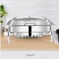 SOGA Stainless Steel Rectangular Chafing Dish Tray Buffet Cater Food Warmer Chafer with Top Lid