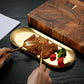SOGA Gold Nordic Oval Plate Set Small, Medium and Large for 3 Pieces Kitchen