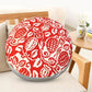 SOGA 45cm Red Premium Polyester Cotton Cushion with EPP Particle Insert for Enhanced Comfort