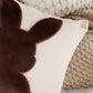 SOGA 2X 45cm Throw Pillow Light Tan Square Cushion with Soft Coffee Bunny Design Decorative Home Decor
