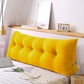SOGA 2X 150cm Yellow Triangular Wedge Bed Pillow Headboard Backrest Bedside Tatami Cushion Home Decor
