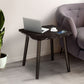 SOGA 2X 40cm Black Ceramic Table Stone Pattern Compact Modern Design with Black Metal Legs