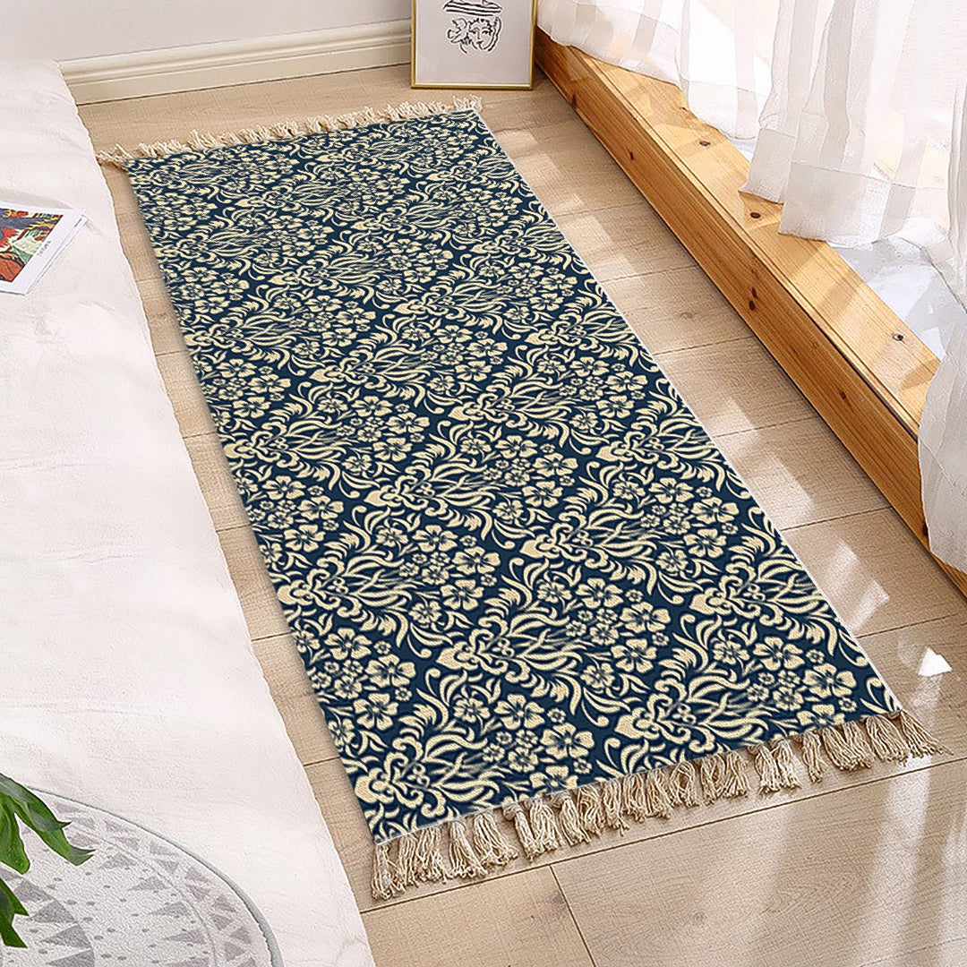 SOGA 90cm Cotton Polyester Vintage Area Rugs Living Room Hallway Floor Kitchen, Home Decor