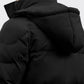 abbee Black 2XL Winter Hooded Overcoat Long Jacket Stylish Lightweight Quilted Warm Puffer Coat