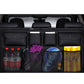 SOGA 2X High Quality Leather Car Rear Back Seat Storage Bag Organizer Interior Accessories Black