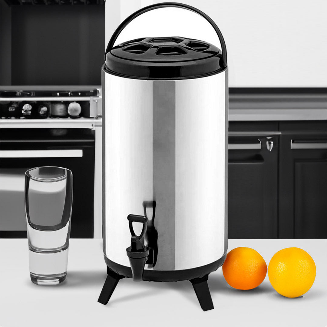SOGA 16L Portable Insulated Cold/Heat Coffee Tea Beer Barrel Brew Pot With Dispenser