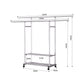 SOGA 200cm Stainless Steel Floor-Standing Clothes Rack - Durable and Space-Saving Laundry Organizer