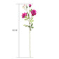 SOGA 51cm Blue Glass Tall Floor Vase with 12pcs Artificial Fake Flower Set