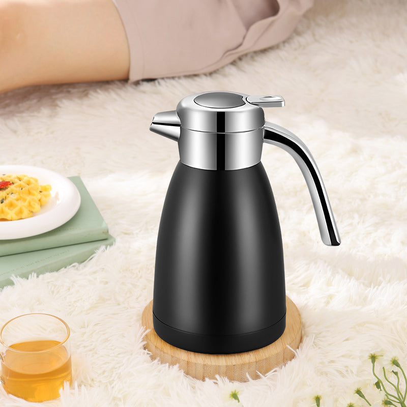 SOGA 1.2L Stainless Steel Insulated Vacuum Flask WaterBottle Black