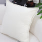 SOGA 50cm Beige Throw Pillow Warm Wabi-sabi Striped Corduroy Square For Home Decor