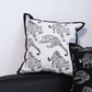 SOGA 45cm Throw Pillow White & Black Leopard Light Luxury Decorative Cushion for Living Room