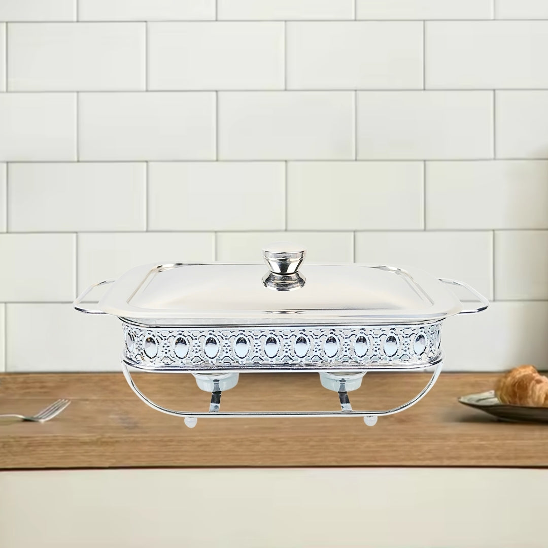 SOGA 2L Lace Edge Dining Stove Silver Color Portable Dining Cooking Appliance for Kitchen Essential