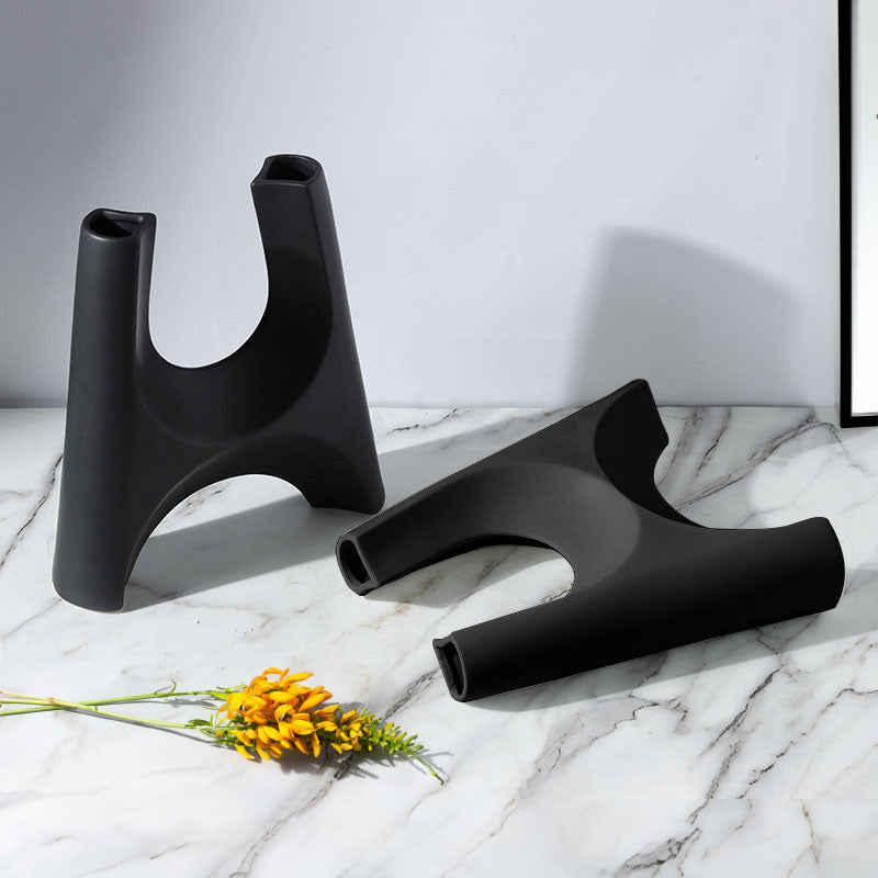 SOGA 42x39cm Ornament Modern Minimalist Bottle Holder Stylish Cylindrical Stand and Plant Pots for Home Décor