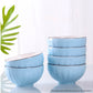 SOGA Blue Japanese Style Ceramic Dinnerware Crockery Soup Bowl Plate Server Kitchen Home Decor Set of 9