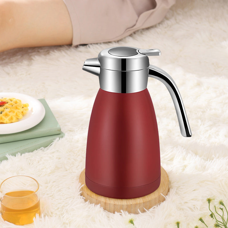 SOGA 2.2L Stainless Steel Insulated Vacuum Flask Water Bottle Red