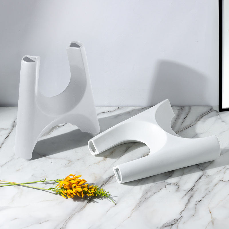 SOGA 31x32cm Ornament Modern Minimalist Bottle Holder Stylish Cylindrical Stand and Plant Pots for Home Décor
