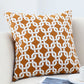SOGA 2X 50cm Brown Checkered Chain Jacquard Square Pillow Decorative Cushion for Home Decor