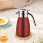 SOGA 2X 2.2L Stainless Steel Insulated Vacuum Flask WaterBottle Red