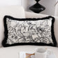 SOGA 35cm Elegant Decorative Luxury Victorian Rose French Embroidery Throw Pillow