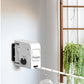 SOGA 160mm Wall-Mounted Clothes Line Dry Rack Retractable Space-Saving Foldable Hanger White