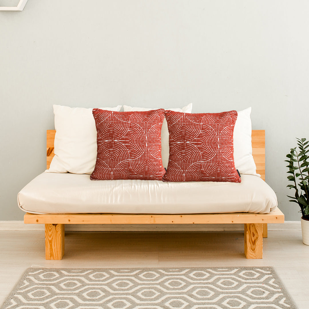 SOGA 2X 50Cm Red Oversized Pillow Perfect Cinnabar Outdoor/Indoor Lumbar Throw Pillow