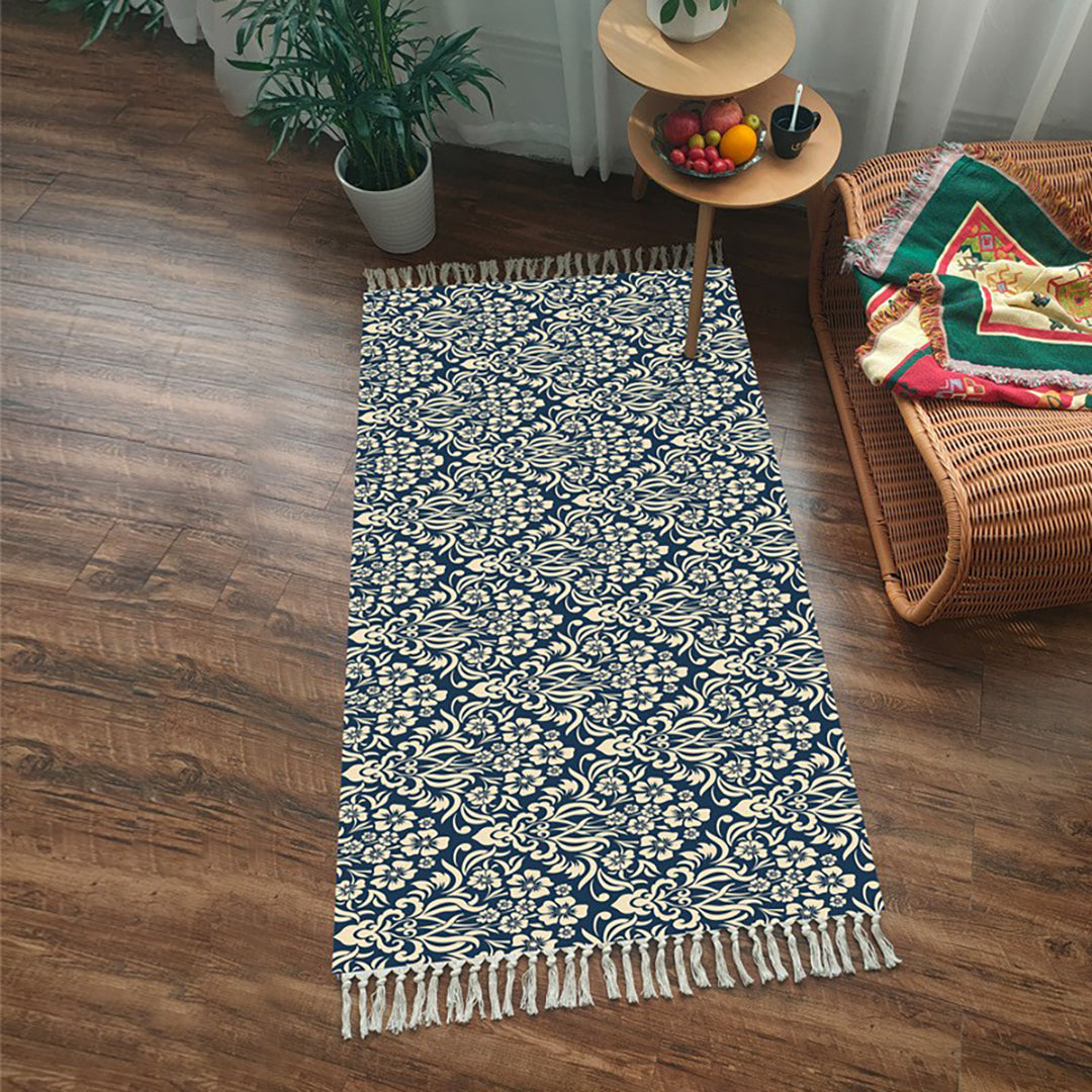 SOGA 90cm Cotton Polyester Vintage Area Rugs Living Room Hallway Floor Kitchen, Home Decor
