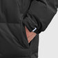 abbee Black 3XL Winter Hooded Overcoat Long Jacket Stylish Lightweight Quilted Warm Puffer Coat