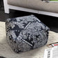 SOGA 2X 55x30cm Black Squared Soft Pouffe Seat Cushion Elegant Home Accent Décor Stylish Footstool