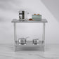 SOGA 100*70*85cm Commercial Catering Kitchen Stainless Steel Prep Work Bench