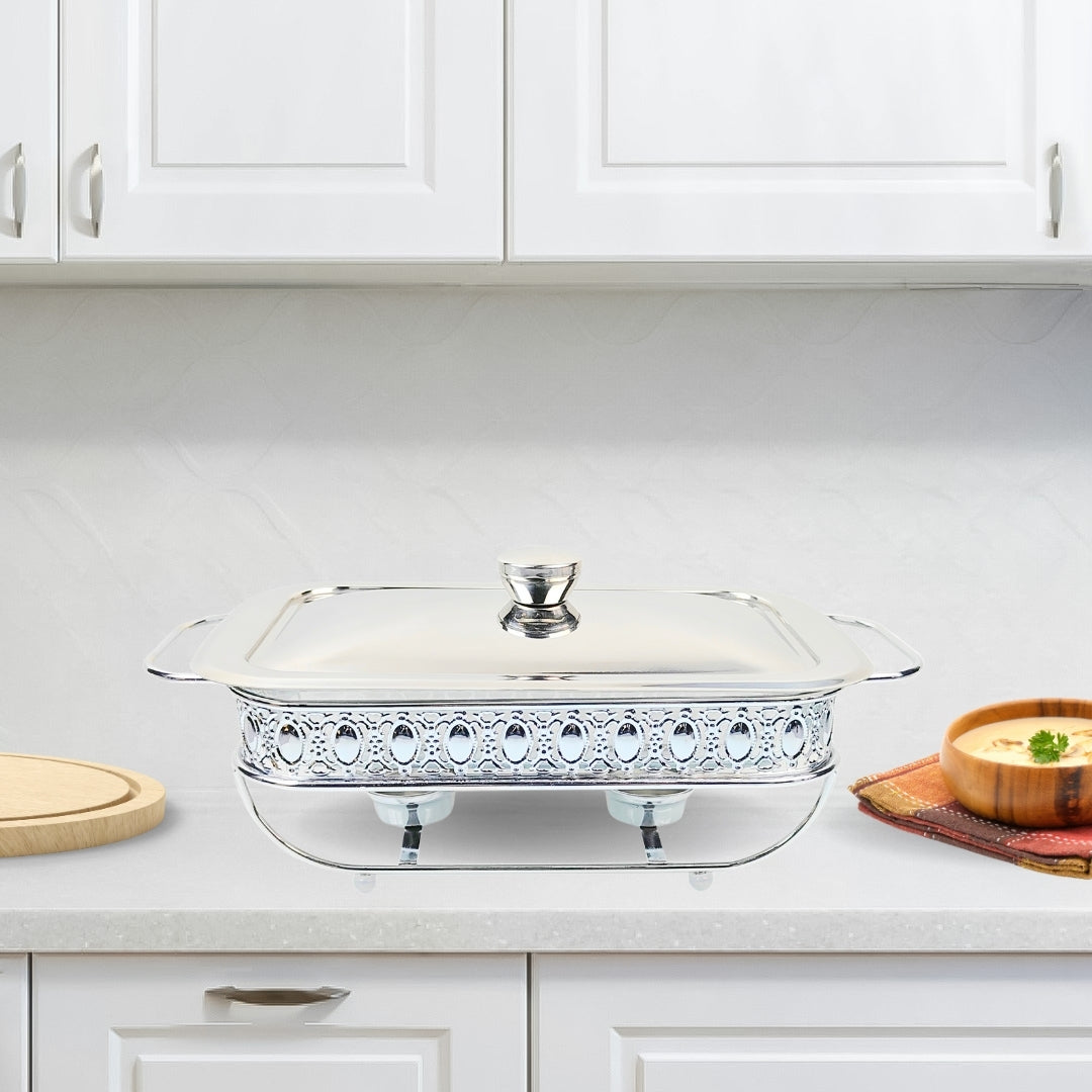 SOGA 2L Lace Edge Dining Stove Silver Color Portable Dining Cooking Appliance for Kitchen Essential