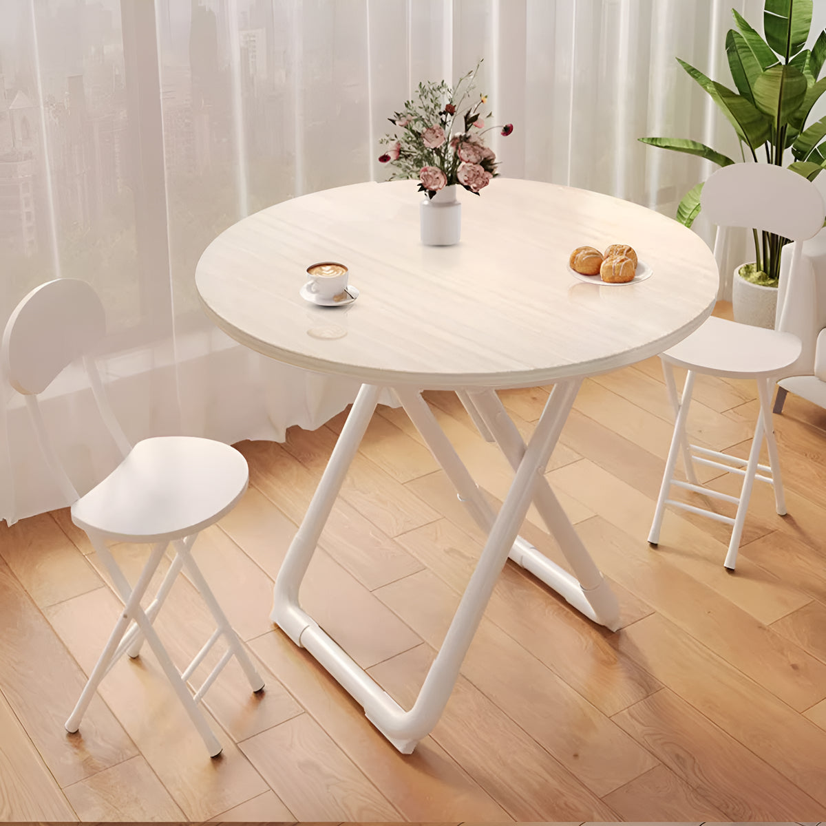 SOGA 80cm Light Wood Color Table Versatile Use Modern Design for Home Decor