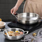 Soga 20cm Premium Silver Seafood Dry Pot Stockpot Versatile and Durable Kitchen Essential