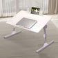 SOGA 60X40cm White Small Laptop Bed Portable Foldable Study Table Adjustable