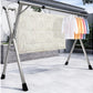 SOGA 1.6m Portable Standing Clothes Drying Rack Foldable Space-Saving Laundry Holder Indoor Outdoor