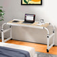 SOGA 120x45cm Wood Cross Bed Movable Desk Table w/ Adjustble Length & Height