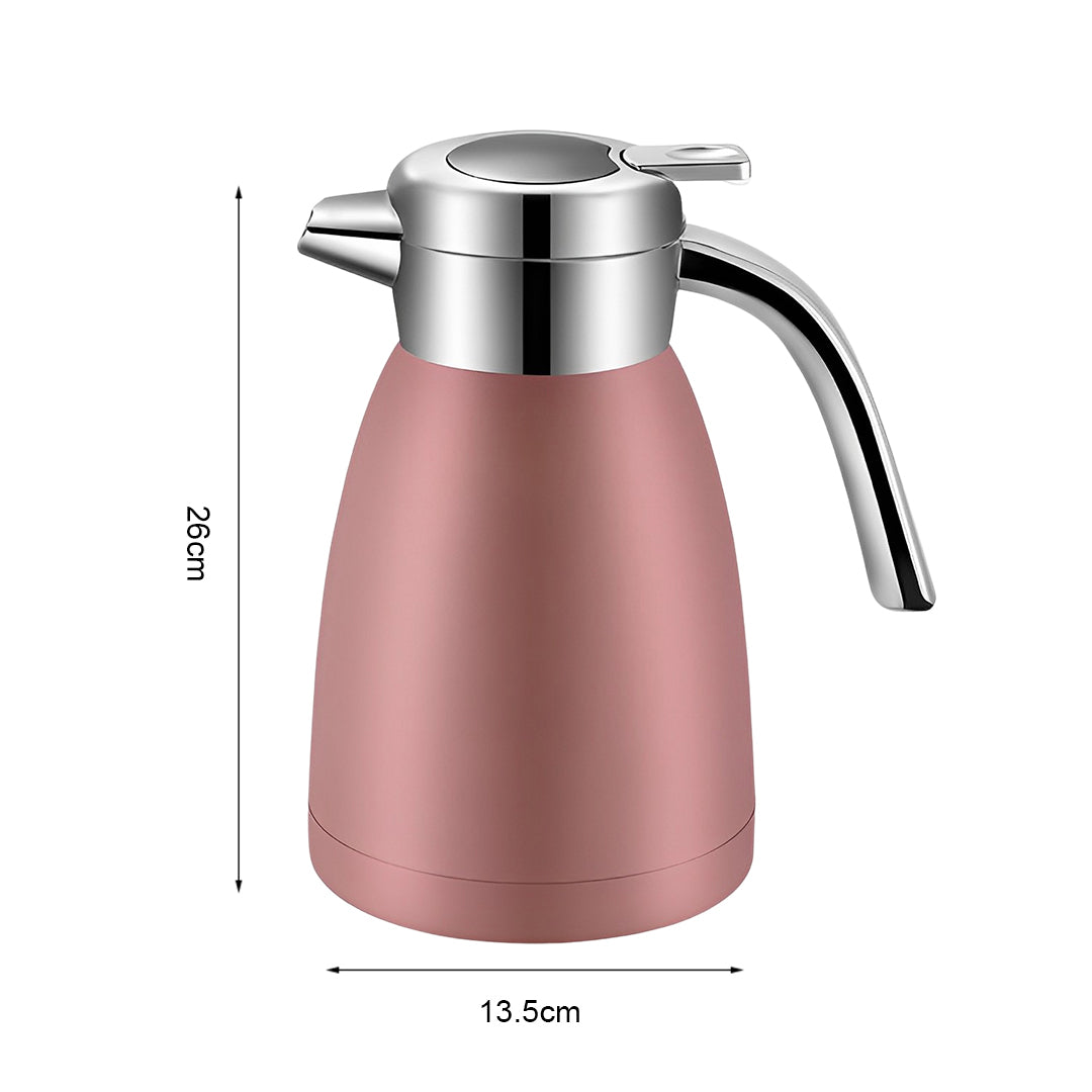 SOGA 1.8L Stainless Steel Insulated Vacuum Flask Water Bottle Pink