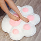 SOGA 2X 70cm White Paw Shape Cushion Warm Lazy Sofa Decorative Pillow Backseat Plush Mat Home Decor