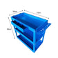 SOGA 2X 3 Tier Tool Storage Cart Portable Service Utility Heavy Duty Mobile Trolley Blue