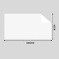 SOGA 45cmx500cm Clear Dry Erase Adhesive Whiteboard Wall Surface Peel Sticker Sheet