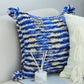 SOGA 2X 45cm Throw Pillow Deep Sea Blue Gradient Dyed Decorative Soft Square for Couch or Bed
