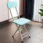 SOGA Blue Foldable Chair Space Saving Lightweight Portable Stylish Seat Home Decor Set of 2