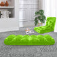 SOGA 4X Floor Recliner Folding Lounge Sofa Futon Couch Folding Chair Cushion Green