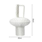 SOGA 20x30cm Ornament Contemporary White Ceramic Vase Decorative for Minimalist and Elegant Home Decor
