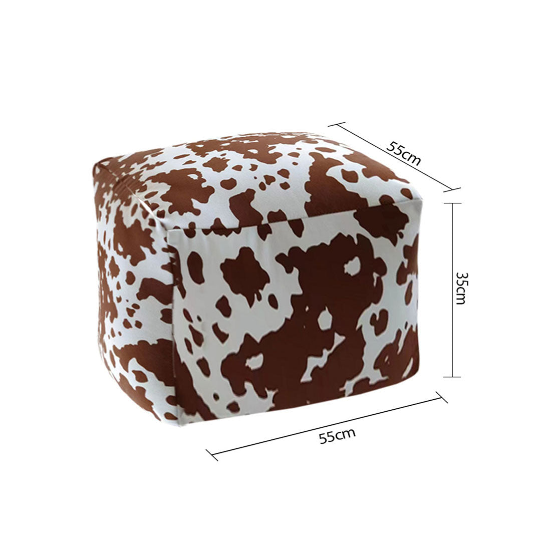 SOGA 2X 55x35cm Squared Soft Pouffe Seat Cushion Elegant Home Accent Décor Stylish Footstool