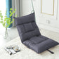 SOGA Grey Lounge Recliner Lazy Sofa Bed Tatami Cushion Collapsible Backrest Seat Home Office Decor