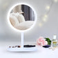 SOGA 2X 26cm White Round Smart LED Makeup Bedroom Table Vanity Mirror Tricolor w/ 5x Magnification