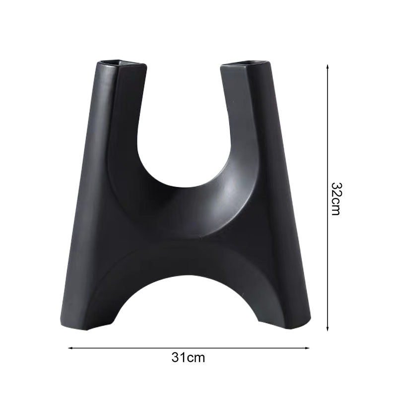 SOGA 42x39cm Ornament Modern Minimalist Bottle Holder Stylish Cylindrical Stand and Plant Pots for Home Décor